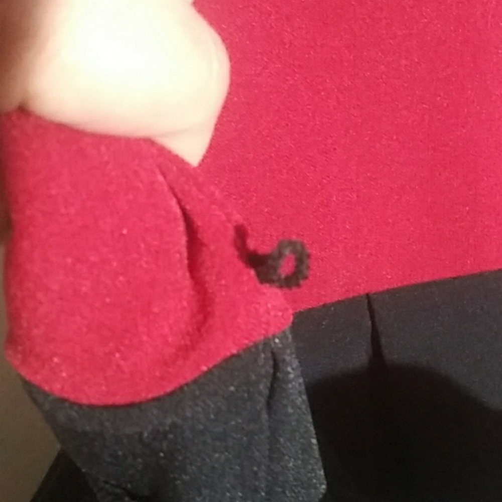 Red and Black Stripe Cocktail Dress - Picture 8 of 8